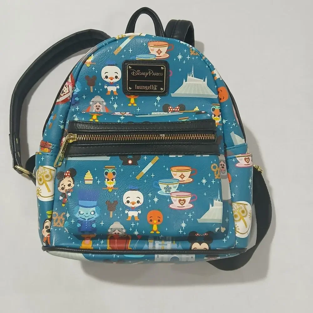 Loungefly Backpack Disney Parks Limited Edition Magic Kingdom Rides Snacks